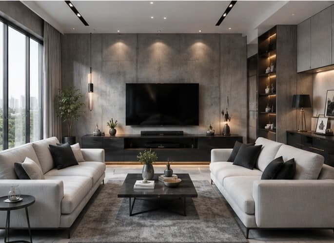Bright, thoughtfully designed living space